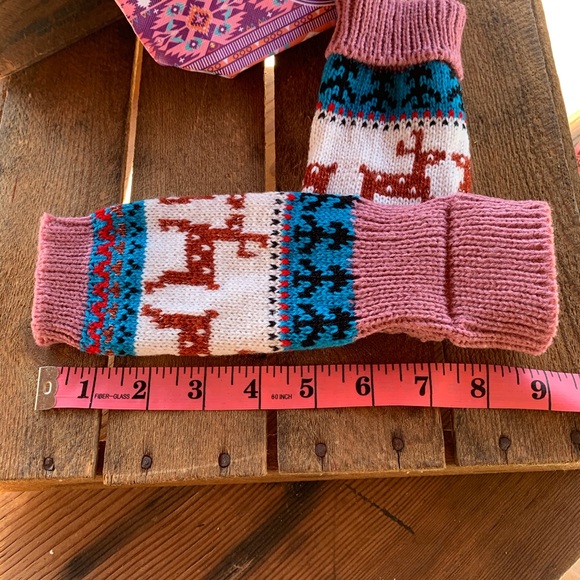 ✨REINDEER HAND ARM WARMER THUMBHOLE GLOVES✨ - Picture 6 of 7
